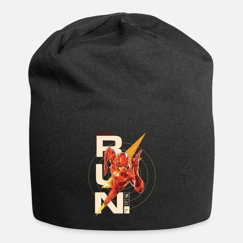 The Flash Lettering RUN. - Jersey Beanie - black