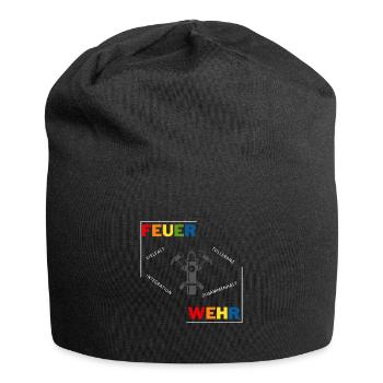 Feuerwehr LGBTQ Pride - Jersey-Beanie - Schwarz - Vorne