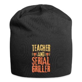 Lehrer und Seriengriller - Jersey-Beanie - Schwarz - Vorne