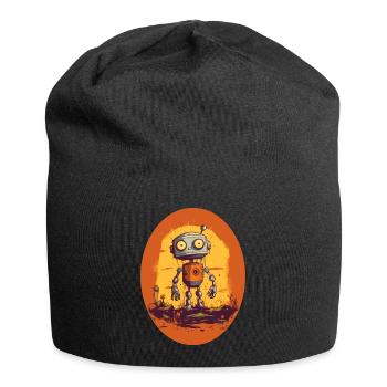 Robot - Jersey-Beanie - Schwarz - Vorne