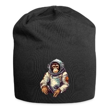 Space Monkey Retro Dessin - Bonnet en jersey - noir - Devant