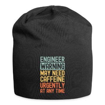 Ingenieur braucht dringend Kaffee - Jersey-Beanie - Schwarz - Vorne