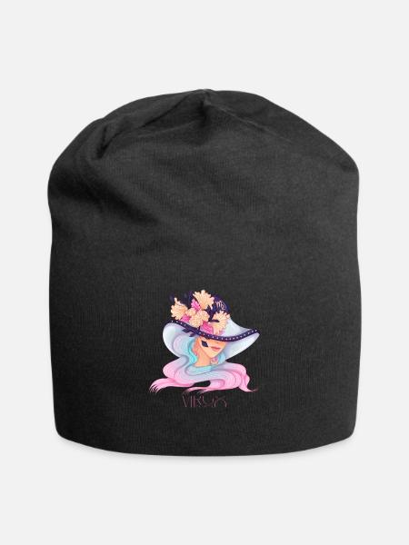 Virgo - Jersey Beanie - black