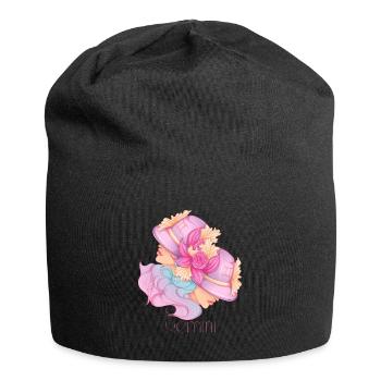 Zwillinge - Jersey-Beanie - Schwarz - Vorne