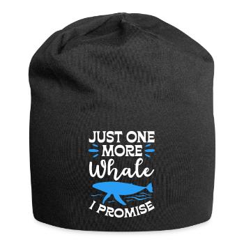 Juste une baleine de plus, je vous le promets - Bonnet en jersey - noir - Devant