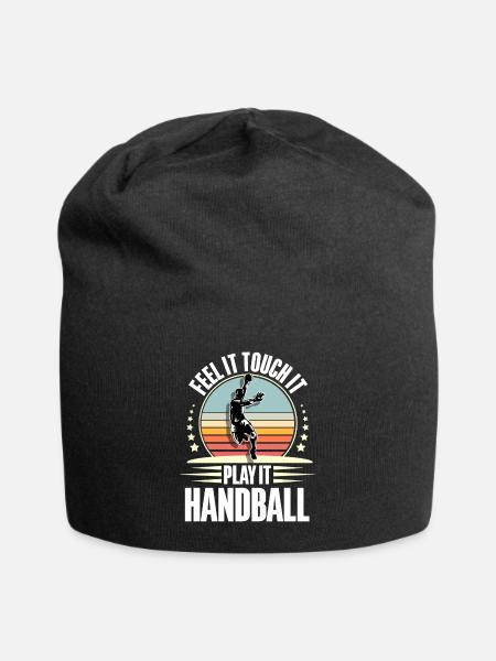 Handball Handballer - Jersey-Beanie - Schwarz
