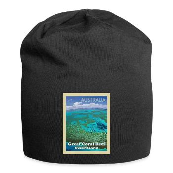 Grande barrière de corail - Bonnet en jersey - noir - Devant