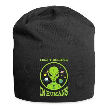 UFO, flying saucer, UFO - Jersey Beanie - black - Front