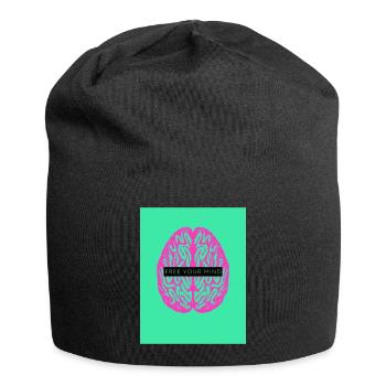 Free your Mind - Jersey-Beanie - Schwarz - Vorne