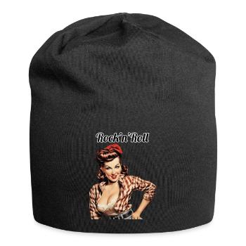 Pinup - Jersey-Beanie - Schwarz - Vorne