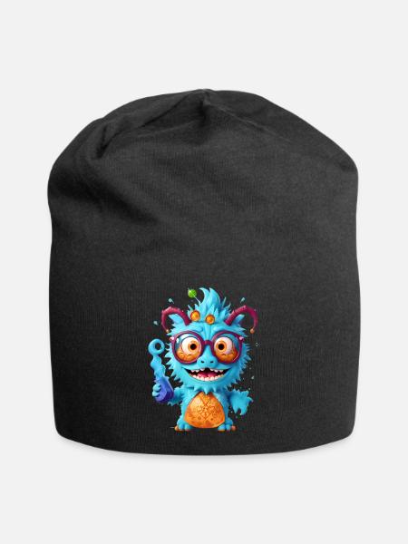 Professor Monster - Jersey-Beanie - Schwarz
