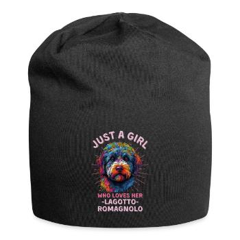 Lagotto Romagnolo Liebhaber - Jersey-Beanie - Schwarz - Vorne