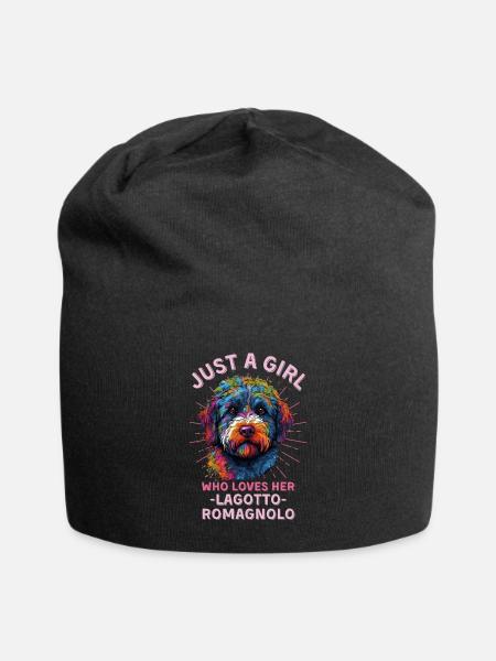 Lagotto Romagnolo Liebhaber - Jersey-Beanie - Schwarz