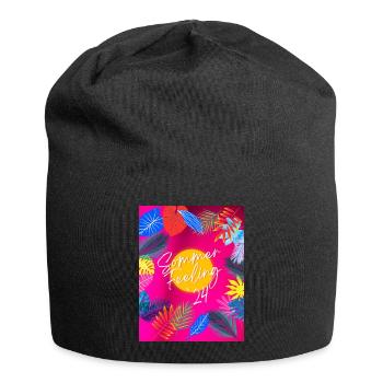 Sommer feeling 24 - Jersey-Beanie - Schwarz - Vorne