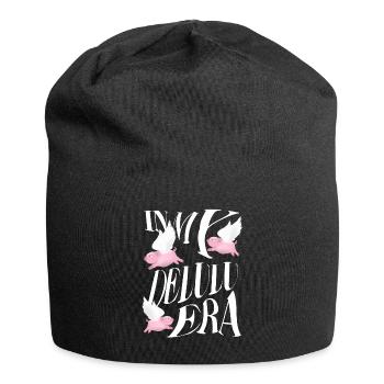 In my delulu era - Jersey Beanie - black - Front