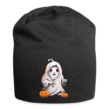 Halloween Ghost - Jersey Beanie - black - Front