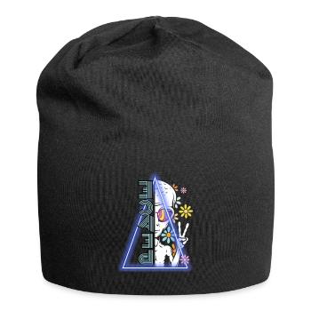 Alien, Paix, Flowerpower et Neon Light - Bonnet en jersey - noir - Devant