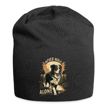 Never Walk Alone - Jolie chemise officielle de marche - Bonnet en jersey - noir - Devant