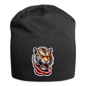 tigre tattoo style japonais - Bonnet en jersey - noir - Devant
