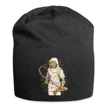 Tennis Halloween Mummy Zombie Lazy Costume - Jersey Beanie - black - Front