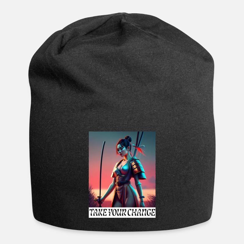 Nehmen Sie Ihr Wechselgeld - Jersey-Beanie - Schwarz