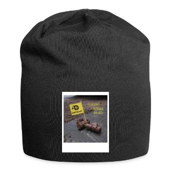 Ist das Kunst - Jersey-Beanie - Schwarz - Vorne