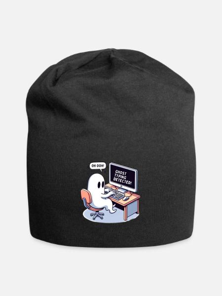 GHOST TYPING DETECTED! - Oh ooh! - Jersey Beanie - black
