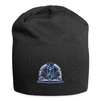 Lernen ist nur eine Frage der Zeit. - Jersey-Beanie - Schwarz - Vorne
