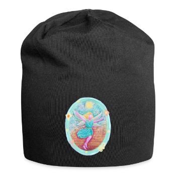 Elfe magique de la joie - Sonja Ariel von Staden - Bonnet en jersey - noir - Devant