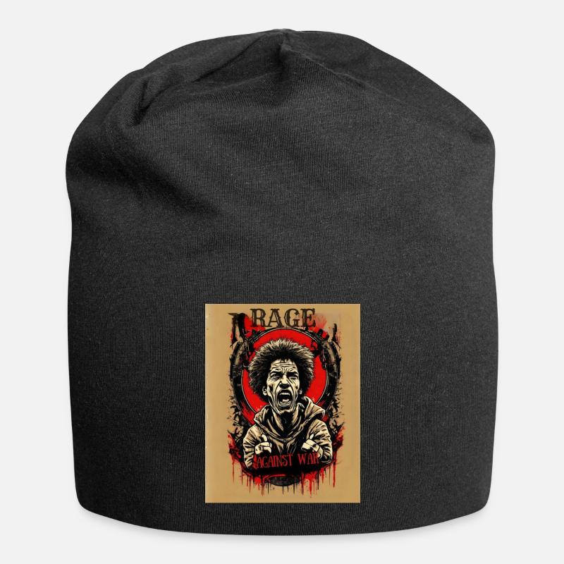 Rage against the war - Jersey Beanie - black