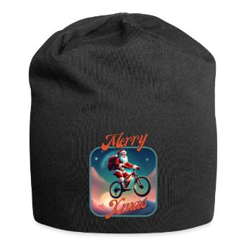 Vélo du Père Noël - Bonnet en jersey - noir - Devant