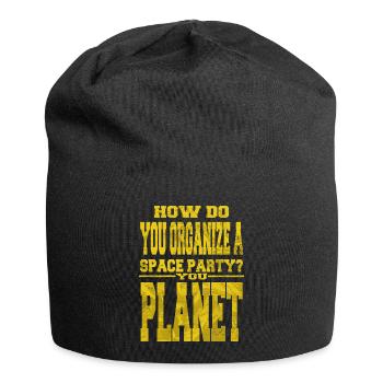colors telescope quote astrology jokes spaceship - Jersey-Beanie - Schwarz - Vorne