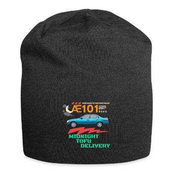 Mitternachts-Tofu-Lieferung - Jersey-Beanie - Anthrazit - Vorne