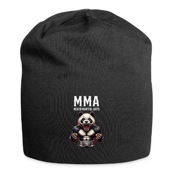 MMA und Cage Fighting Panda - Jersey-Beanie - Schwarz - Vorne