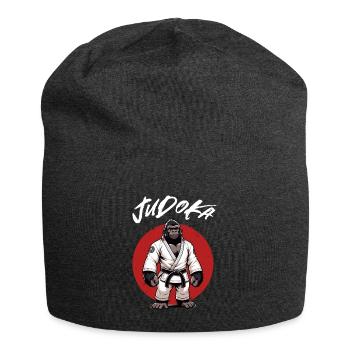 Niedlicher Judo-Gorilla - Japanischer - Jersey-Beanie - Anthrazit - Vorne