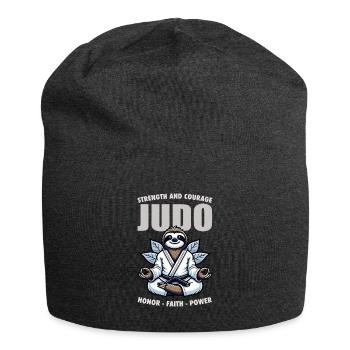 Japanisches Judo-Faultier - Japanische - Jersey-Beanie - Anthrazit - Vorne