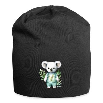 Eucalyptus Dreamer: Koala Tee - Jersey Beanie - black - Front