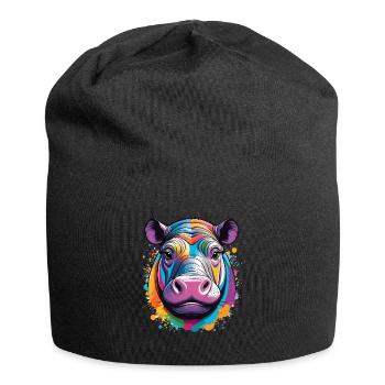 Hippo - Jersey Beanie - black - Front