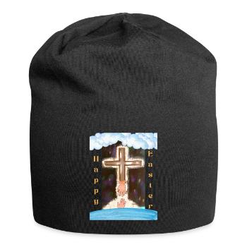 Religious Easter - Jersey Beanie - black - Front