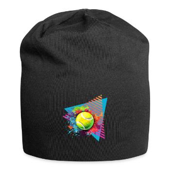 Tennis Ball Tennis Paint Splash Color Splash - Jersey Beanie - black - Front