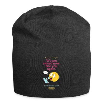 Sweet Dreams Await Explore the Magic of Good Night - Jersey Beanie - charcoal grey - Front