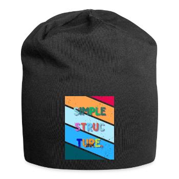 Simple design. Simple structure 2024. - Jersey Beanie - black - Front