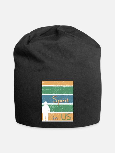 Der Geist in uns. Geist in uns. - Jersey-Beanie - Schwarz