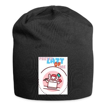 Ziemlich faul von mir. Faules Ich. - Jersey-Beanie - Schwarz - Vorne