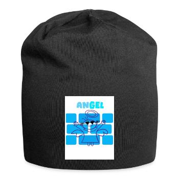 An gel. Angel. Angel. Gel. - Jersey Beanie - black - Front