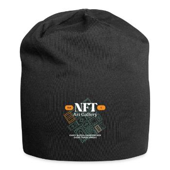 NFT Art Gallery Block Mosaic - Jersey Beanie - black - Front