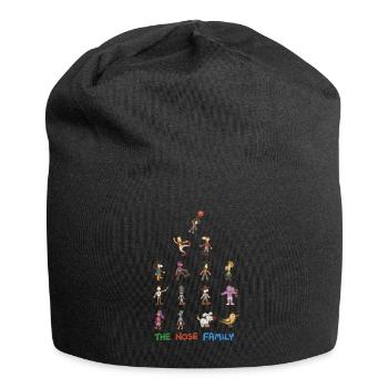 All in one with outline - Jersey Beanie - black - Front