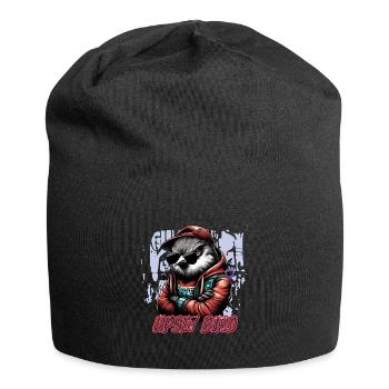 VERÄRGERTER VOGEL - Jersey-Beanie - Schwarz - Vorne
