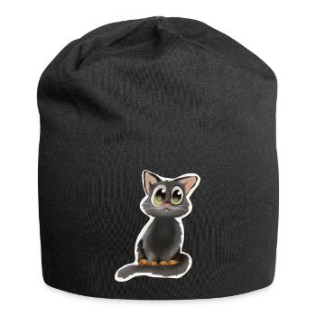 Leo - Jersey-Beanie - Schwarz - Vorne