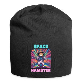 Space Hamster - Jersey-Beanie - Schwarz - Vorne